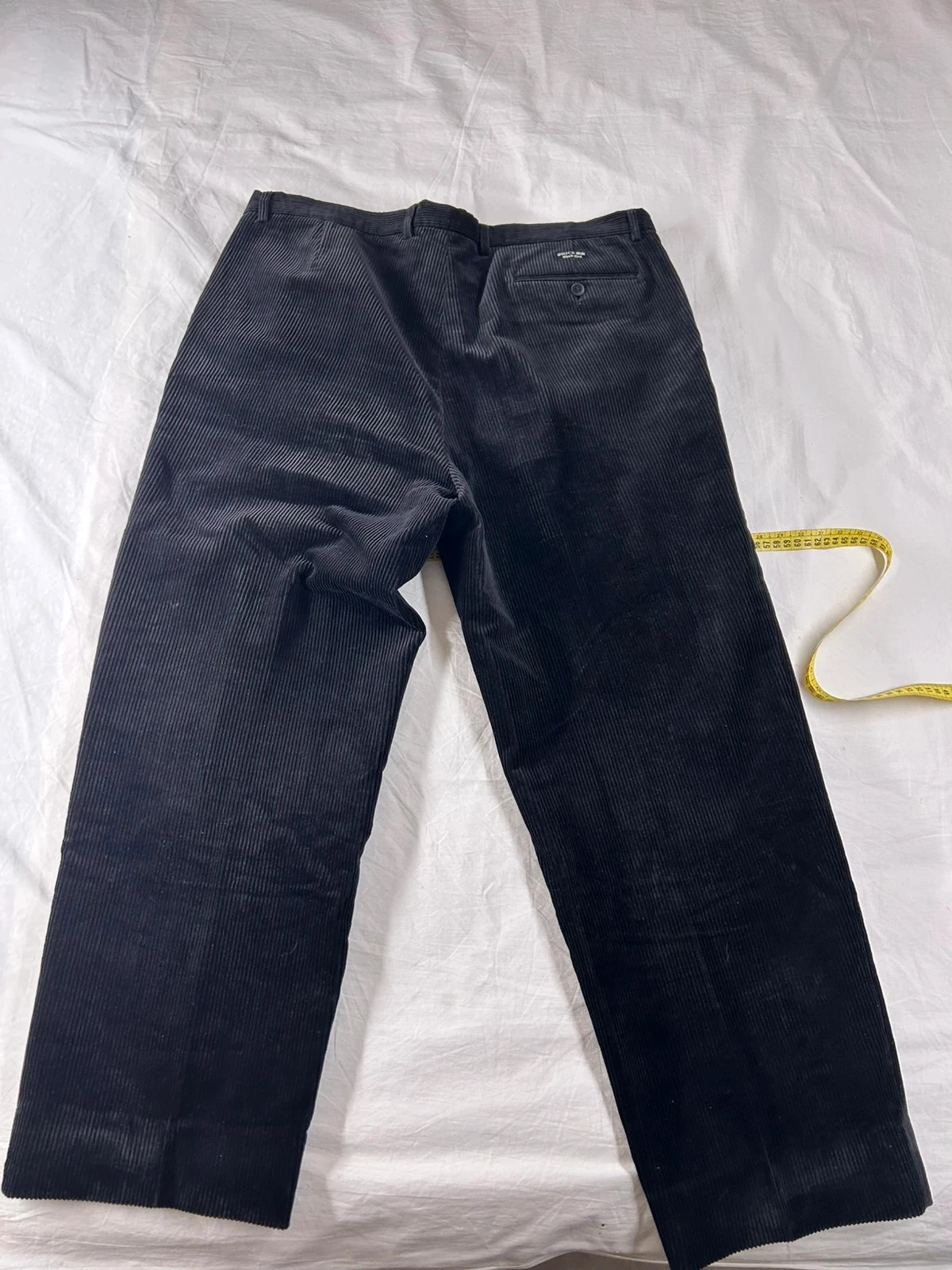 Calça de fato preta Brice estilo fim de semana em veludo costelas tamanho 50 – photo 15